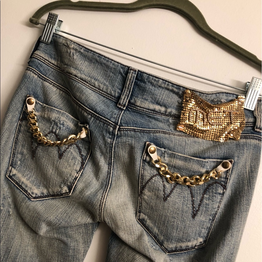 MET Gold Chain Ripped Jeans - Picture 4 of 7